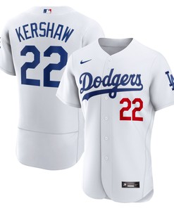 Clayton Kershaw Los Angeles Dodgers Home Authentic Player Jersey - White Mlb