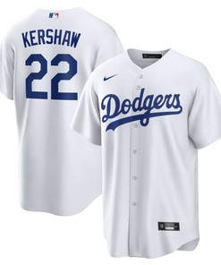 Clayton Kershaw Los Angeles Dodgers Home Replica Player Name Jersey White Mlb