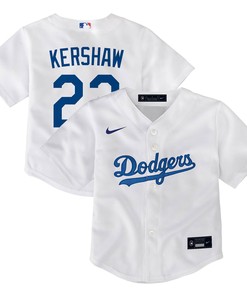 Clayton Kershaw Los Angeles Dodgers Toddler Home Replica Player Jersey White Mlb