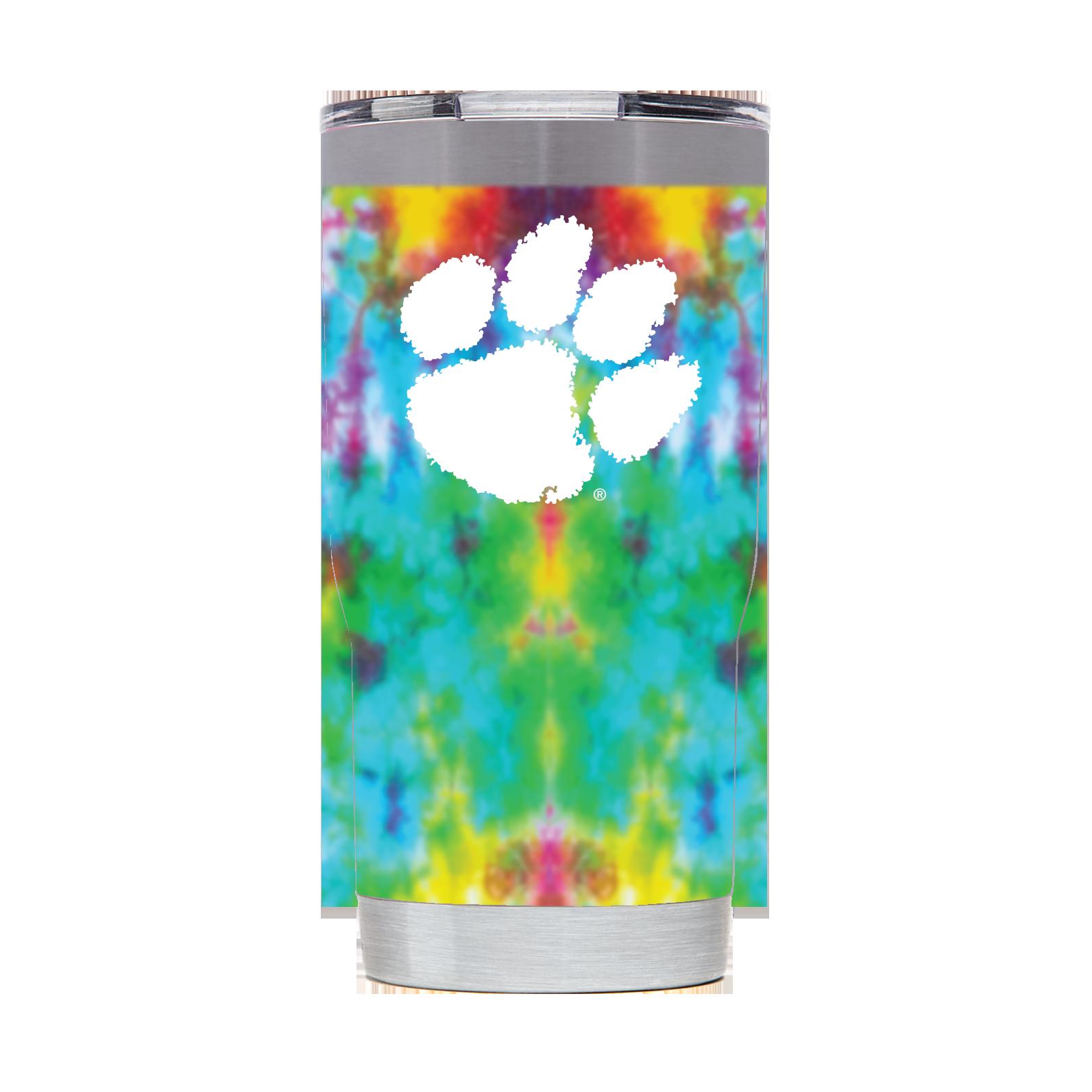 Clemson Tie Dye Tumbler - Clemson Tie Dye Tumbler Gift for Fan