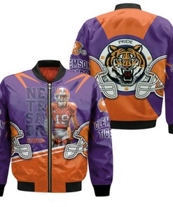 Clemson Tigers 2021 NCAA DeMonte Capehart 19 NFL American Football Gift For Clemson Fans Bomber Jacket