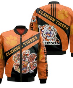 Clemson Tigers 2021 NCAA NFL American Football Orange Gift For Clemson Fans Bomber Jacket