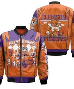 Clemson Tigers 2021 NCAA Power Rangers NFL Legends American Football Gift For Clemson Fans Bomber Jacket