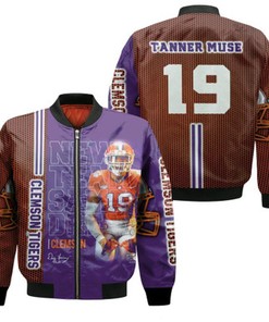 Clemson Tigers 2021 NCAA Tanner Muse 19 Great Player NFL Signature Gift For Clemson Fans Bomber Jacket