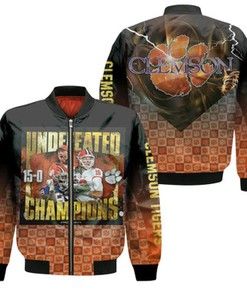 Clemson Tigers 2021 NCAA Undefeated Champions NFL Legends Gift For Clemson Fans Bomber Jacket