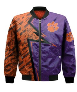Clemson Tigers Bomber Abstract Pattern Sport- NCAA