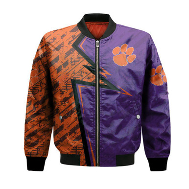 Clemson Tigers Bomber Abstract Pattern Sport- NCAA