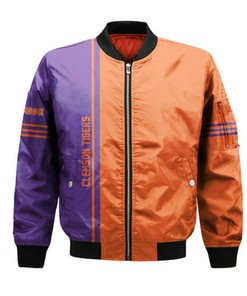 Clemson Tigers Bomber Jacket Half Style - NCAA