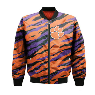 Clemson Tigers Bomber Jacket Sport Style Keep Go On - NCAA
