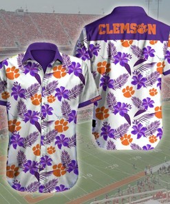 Clemson Tigers Football Hawaiian Shirt Summer Button Up