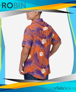 Clemson Tigers Hawaiian Button Up Shirt