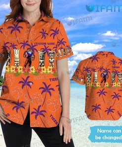Clemson Tigers Hawaiian Shirt Custom Name Clemson Gift