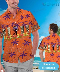 Clemson Tigers Hawaiian Shirt Custom Name Clemson Gift