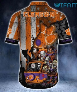 Clemson Tigers Hawaiian Shirt Horror Movie Clemson Gift