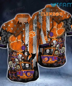 Clemson Tigers Hawaiian Shirt Horror Movie Clemson Gift