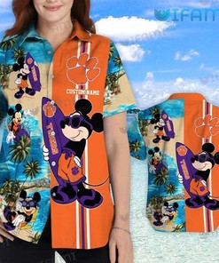 Clemson Tigers Hawaiian Shirt Mickey Mouse Clemson Gift