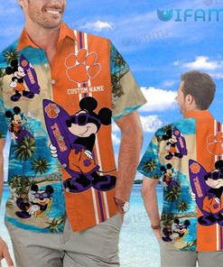 Clemson Tigers Hawaiian Shirt Mickey Mouse Clemson Gift