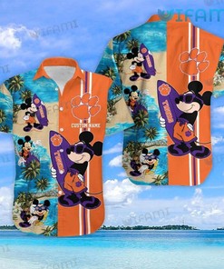 Clemson Tigers Hawaiian Shirt Mickey Mouse Clemson Gift