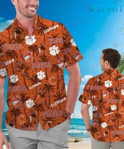 Clemson Tigers Hawaiian Shirt Tropical Coconut Clemson Gift