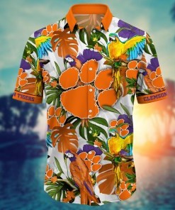 Clemson Tigers NCAA Flower Hawaii Shirt For Fans Ver 11