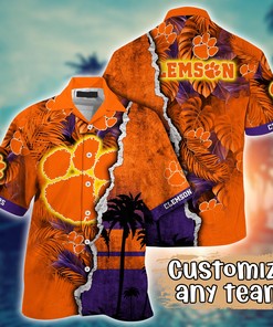 Clemson Tigers NCAA Flower Hawaii Shirt For Fans Ver 14