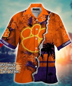 Clemson Tigers NCAA Flower Hawaii Shirt For Fans Ver 14