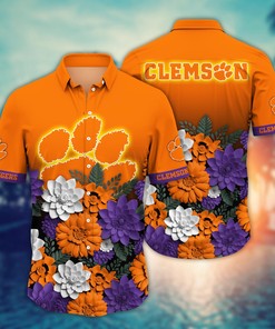 Clemson Tigers NCAA Flower Hawaii Shirt For Fans Ver 15