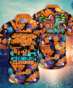 Clemson Tigers NCAA Flower Hawaii Shirt For Fans Ver 16