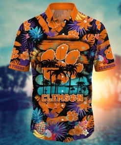 Clemson Tigers NCAA Flower Hawaii Shirt For Fans Ver 16