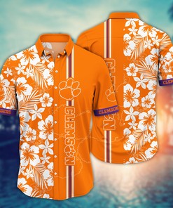 Clemson Tigers NCAA Flower Hawaii Shirt For Fans Ver 19
