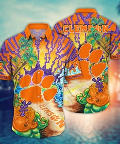 Clemson Tigers NCAA Flower Hawaii Shirt For Fans Ver 2