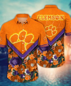 Clemson Tigers NCAA Flower Hawaii Shirt For Fans Ver 20