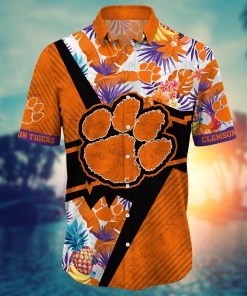 Clemson Tigers NCAA Flower Hawaii Shirt For Fans Ver 21
