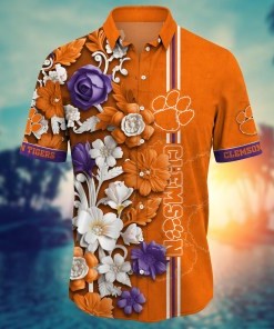 Clemson Tigers NCAA Flower Hawaii Shirt For Fans Ver 24