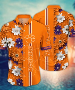 Clemson Tigers NCAA Flower Hawaii Shirt For Fans Ver 26