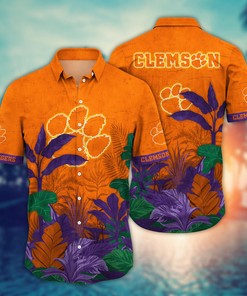 Clemson Tigers NCAA Flower Hawaii Shirt For Fans Ver 28