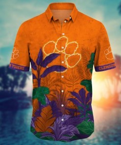 Clemson Tigers NCAA Flower Hawaii Shirt For Fans Ver 28