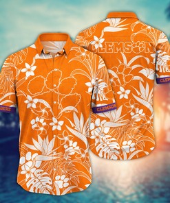 Clemson Tigers NCAA Flower Hawaii Shirt For Fans Ver 29