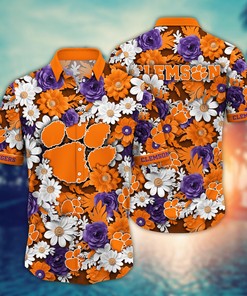 Clemson Tigers NCAA Flower Hawaii Shirt For Fans Ver 3