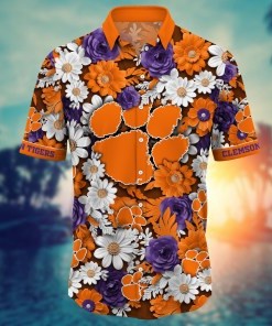 Clemson Tigers NCAA Flower Hawaii Shirt For Fans Ver 3