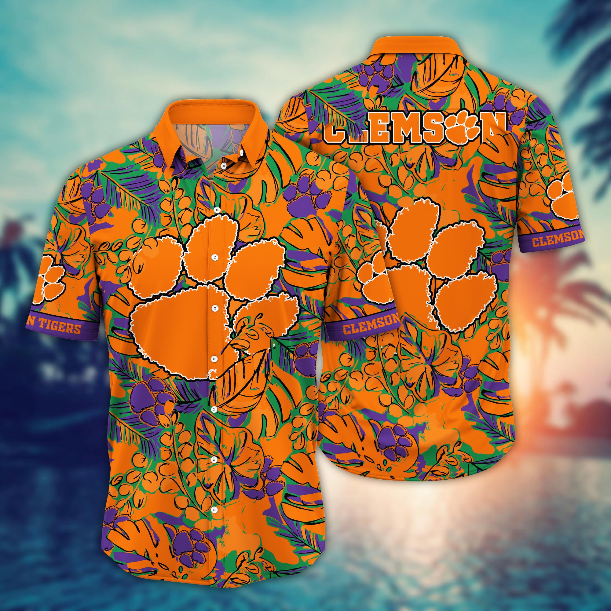 Clemson Tigers NCAA Flower Hawaii Shirt For Fans Ver 32