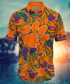 Clemson Tigers NCAA Flower Hawaii Shirt For Fans Ver 32