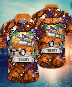 Clemson Tigers NCAA Flower Hawaii Shirt For Fans Ver 33