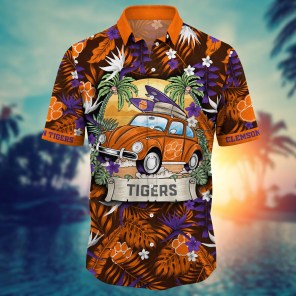 Clemson Tigers NCAA Flower Hawaii Shirt For Fans Ver 33