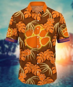 Clemson Tigers NCAA Flower Hawaii Shirt For Fans Ver 34