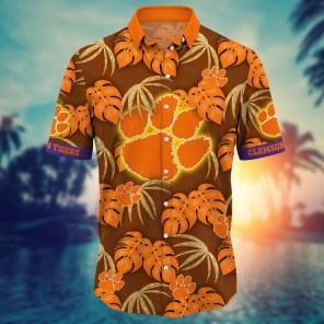 Clemson Tigers NCAA Flower Hawaii Shirt For Fans Ver 34