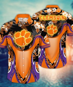 Clemson Tigers NCAA Flower Hawaii Shirt For Fans Ver 35