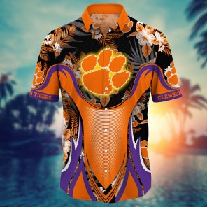 Clemson Tigers NCAA Flower Hawaii Shirt For Fans Ver 35