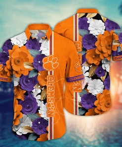 Clemson Tigers NCAA Flower Hawaii Shirt For Fans Ver 36