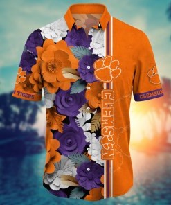 Clemson Tigers NCAA Flower Hawaii Shirt For Fans Ver 36